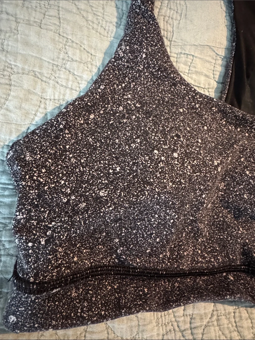 Lululemon athletica Women's Sparkle Black Racerback Sports Bra